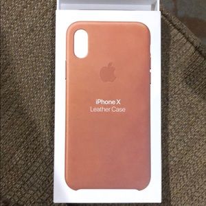 Leather IPhone X case